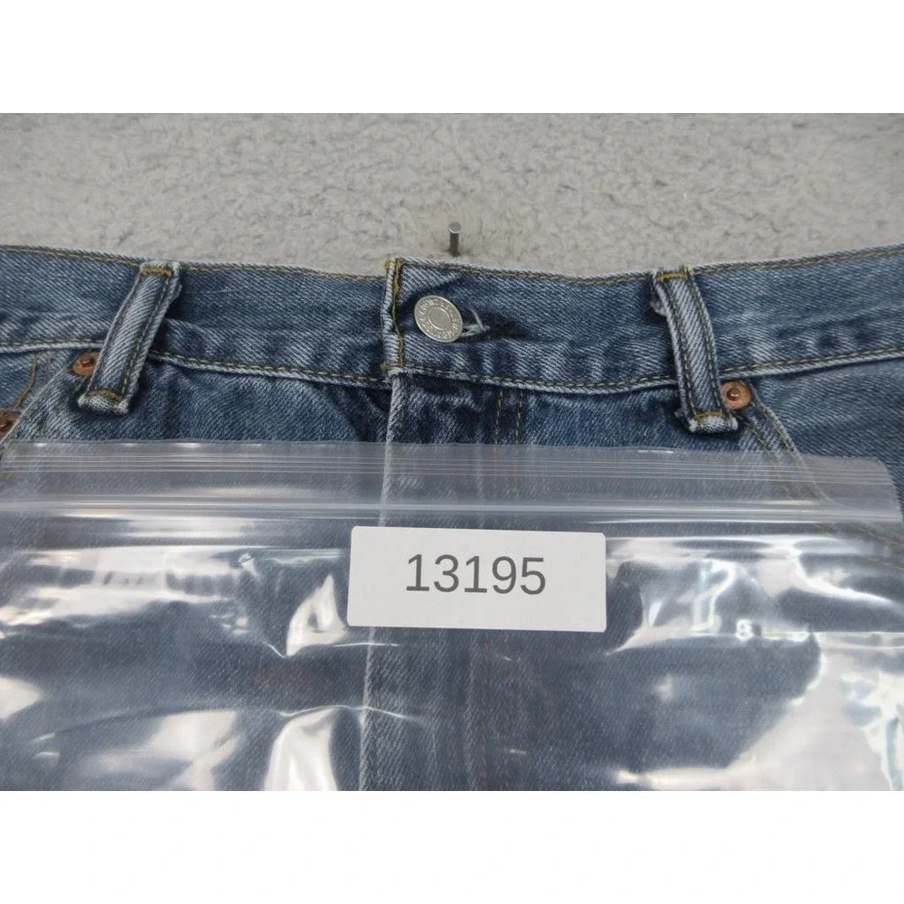 Levis 550 Relaxed Fit Jeans Mens 34x32 Blue Tapered Denim Medium Wash Red Tab